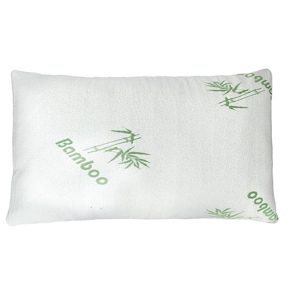 Premium Firm Hypoallergenic Bamboo Fiber 45D Memory Foam Pillow Bed King Size US