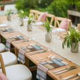 thumbnail image 4 of Cloth Napkins Set of 6 - 20x20 Inches, Brown Pink Vintage Washable Reusable Table Napkins, Retro Farmhouse Elegant Pastoral Soft & Absortbent Dining Napkin for Party Wedding Hotel Restaurant, 4 of 8