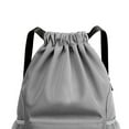thumbnail image 2 of POINTERTECK Unisex Casual Knapsack Large Capacity Gym Bag Traveling Backpacks (Grey), 2 of 7