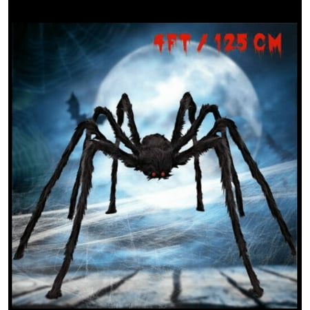 4 ft Large Halloween Spider Haunted House Prop Indoor Outdoor Party Garden Decor