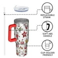 thumbnail image 4 of White Christmas Santa and Character Pattern Tumbler with Handle and Lid,40oz Double Wall Vacuum Insulated Tumbler,Cups Gift for Women and Men, 4 of 7