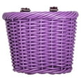 thumbnail image 4 of Meghna Kids Bike Basket Purple Woven for Kids Bike Handlebar Bike or Scooter, 4 of 8