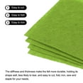 thumbnail image 4 of Soft Felt Sheets Fabric Craft Sheets Dark Green 4 x 4 Inch 21 Pcs, 4 of 7