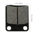 thumbnail image 2 of Raindrops 1 Pair Black Non Brake Pads for ATV Off Road Quad Dirt Bike Go Kart Motorcycle Precision, 2 of 8