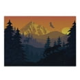 thumbnail image 1 of Peak Lion Cutting Board, Wild Nature Landscape Graphic of Animals Trees and Mountains, Decorative Tempered Glass Cutting and Serving Board, in 3 Sizes, by Ambesonne, 1 of 2