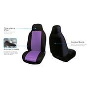 FH Group Universal Fit Cloth Car Seat Covers, Washable Easy to Install - Front Seat