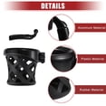 thumbnail image 4 of 1 Set Motorcycle Handlebar Cup Holder Fit for Harley-Davidson Most Model Black Metal Plastic Rubber, 4 of 6
