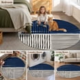 thumbnail image 5 of Navy Blue Striped Round Area Rug 5Ft Washable Circle Rugs for Living Room Bedroom, Farmhouse Stripes Modern Abstract Art Non-Slip Carpet Floor Mats Indoor Outdoor Carpet Runner Aesthetic Home Decor, 5 of 8