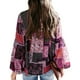 thumbnail image 5 of Qarigey Camisa de mujer de poliéster cuello plisado Casual elegante Bohemia blusa interior exterior salidas diarias camisas ropa Type2 NO2, 5 of 6