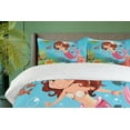 thumbnail image 4 of Ambesonne Mermaid Duvet Cover Sets, Cheerful Underwater, 2-King, Multicolor, 4 of 6