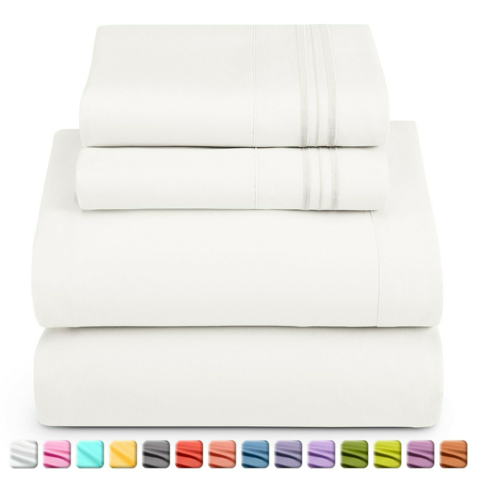 RV Short Queen Sheets Set, Soft Bed Sheets for RV Short Queen Size Bed