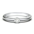 thumbnail image 1 of Classic Bezel Set Birthstone Ring - Cubic Zirconia / White Topaz (April), 1 of 4