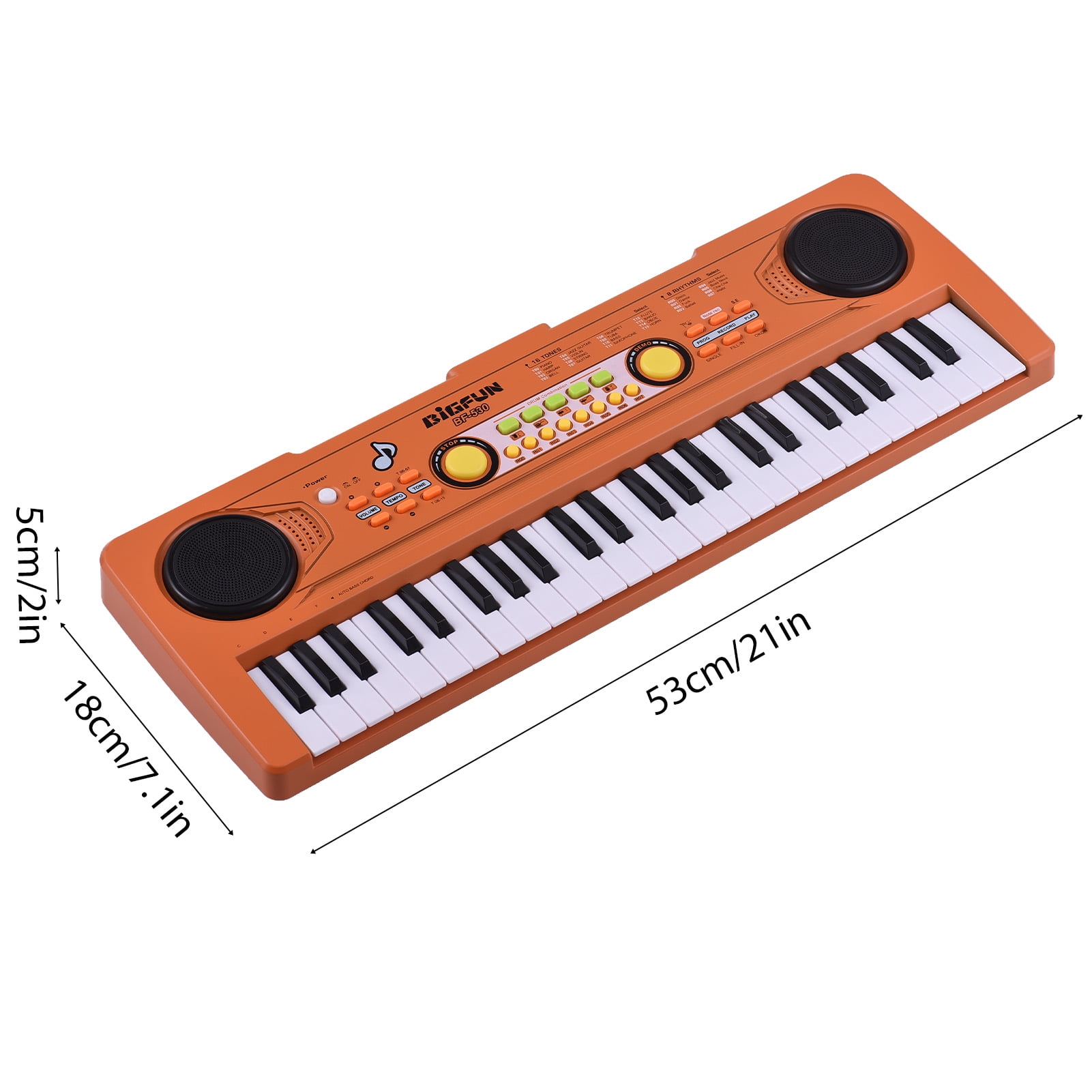 electric piano Keyboards Keyboards Piano 49 Key Portable Electronic Keyboard Piano 16 Tones 8 Rhythms 5 Percussion 6 Demos Dual Speaker Musical Instrument with Microphone