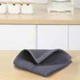 thumbnail image 6 of AuroraX Cotton Kitchen Towels Absorbent Terry Cloth Black Waffle Weave Dish Towels Reusable Cleaning Soft Quick Drying Decorative Dish Cloths for Dish Rags Drying Dishes, 6 of 6
