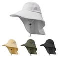thumbnail image 7 of KEYAHAPPY Sun Hats for Women with Neck Flap UPF 50+ UV Protective Hiking Fishing Hats Wide Brim Sun Hat for Women & Men, Light Grey, 7 of 7