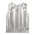 thumbnail image 5 of YIZYIF Big & Little Boys Girls Metallic Cropped Tank Top Dance Performance Gymnastic Tops Costume,Sizes 1-18, 5 of 6