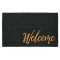 thumbnail image 6 of mDesign Welcome Doormat with Natural Fibers Decorative Script, Black/Natural, 6 of 6