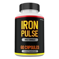 Iron Pulse Supplemement, High Potency Pills, All Natural Formula for Men IronPulse Capsules, 1 Month Supply (1 Pack)