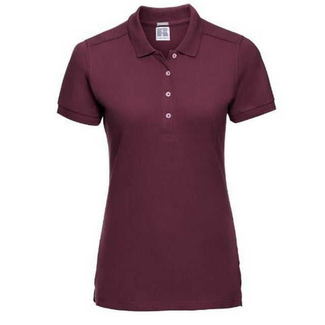 Russell Polo Extensible à Manches Courtes pour Femmes
