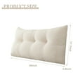 thumbnail image 2 of ANMINY Headboard Pillow, Teddy Velvet Fabric, Bed Rest Reading Pillow, Removable & Washable Cover, Daybed Wedge Pillow for Twin Beds, 2 of 9