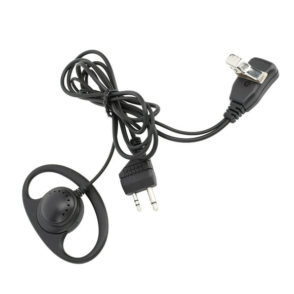 D Shape Headset, Portable 2 Way Earpiece 2 Pin Plug Clip Design Clear Sound with Mic for SP 440 for GXT1000XB for LXT80