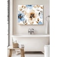 thumbnail image 6 of Blue Brown Spring Floral Wall Art for Living Room,Canvas Picture Wall Decor for Bathroom Bedroom,Summer Botanical Watercolor Painting Artwork for Office Kitchen Hallway Dining Room Home Decor 12"x16", 6 of 8
