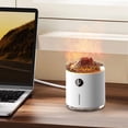thumbnail image 3 of relayinert Fire Humidifier Diffuser LED Display Screen For Bedroom Aromatherapy Atomizing Diffuser For white, 3 of 6