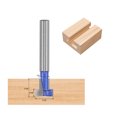 thumbnail image 2 of Uxcell Keyhole T-Slot Router Bit Cutter with Router Collet Adapter 7/16", 2 of 5