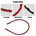 thumbnail image 4 of Unique Bargains 1 Pcs Hairband for Women Rhinestone Hair Hoop Headband Red 0.24 Inch Wide, 4 of 7