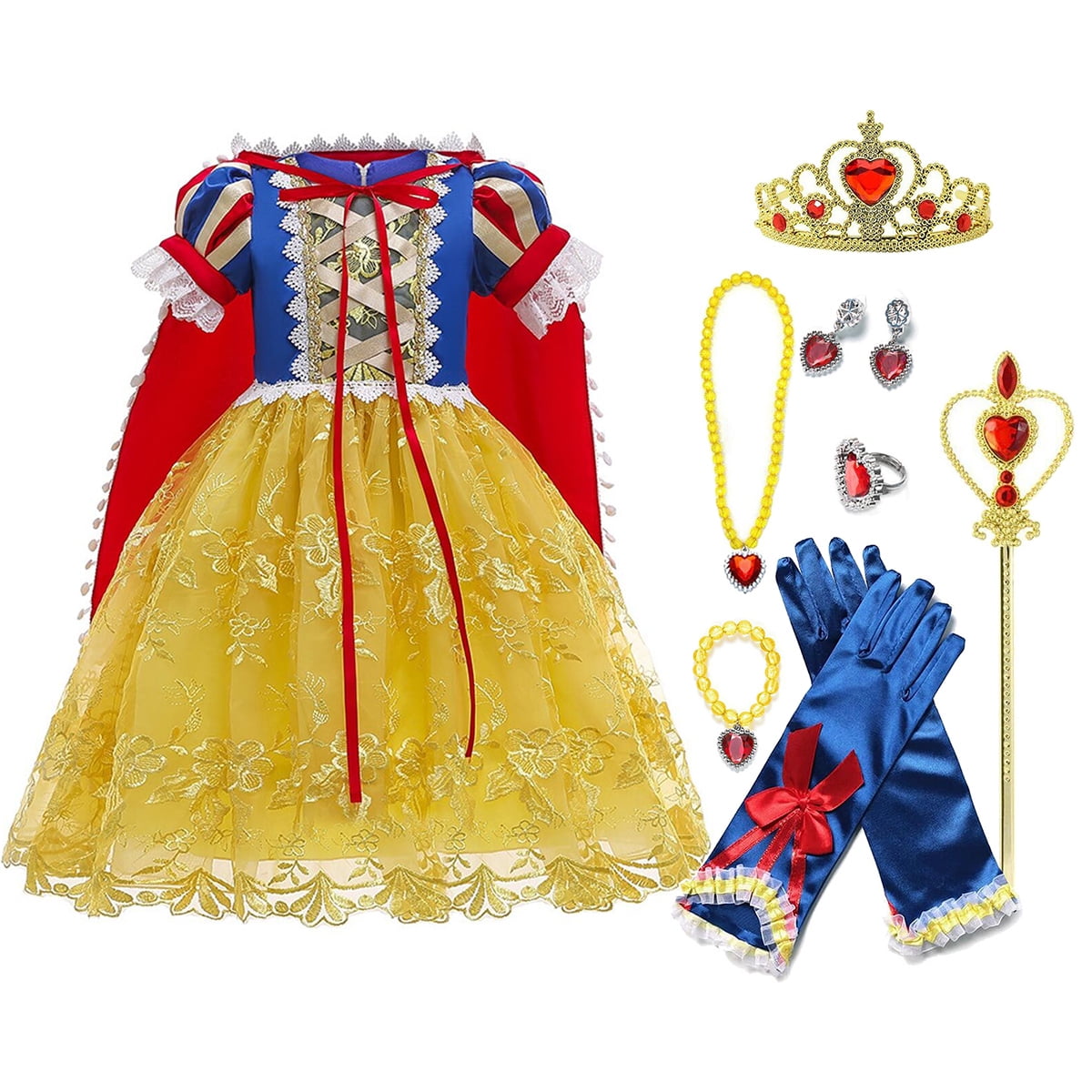 hawee-princess-dress-up-for-girls-puff-sleeve-yellow-costumes-with-long
