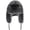Black, variant on Faux Russian Trapper Hat, Winter Warm Hat with Ear Flaps for Adult Cold Weather Outdoor