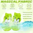 thumbnail image 7 of TELOLY 4Pcs Dog Socks,Eye Pattern Dog Socks to Prevent Licking Paws,Slip Resistance Paw Socks,Green, 7 of 7