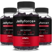 (3 Pack) Jelly Force Male Performance Gummies, JellyForce Male Gummys (90 Gummies)