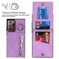 thumbnail image 3 of Dteck for Samsung Galaxy Note20 Ultra Case with Card Holder, RFID Blocking PU Leather Galaxy Note20 Ultra Wallet Case with Ring Kickstand, Magnetic Back Flip Case Note20 Ultra 5G Slim Cover,Purple, 3 of 8