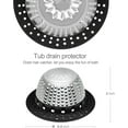 thumbnail image 3 of Shower Drain Hair Catcher/Bathtub Drain Cover/Drain Protector for Pop-Up & Regular Drains(Black), 3 of 7