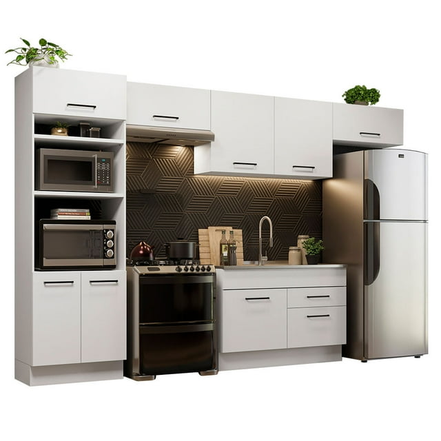 Cocina Integral MADESA 350cm Agata Madesa 01 Blanco