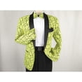 thumbnail image 4 of Manzini Insomnia blazer Stage Performer Formal Jacket Lace Design MZN116 Yellow, 4 of 11