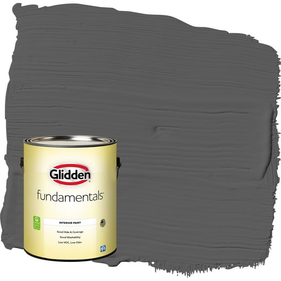 Glidden Fundamentals Knight's Armor / Gray Eggshell Interior Paint, 1 Gallon