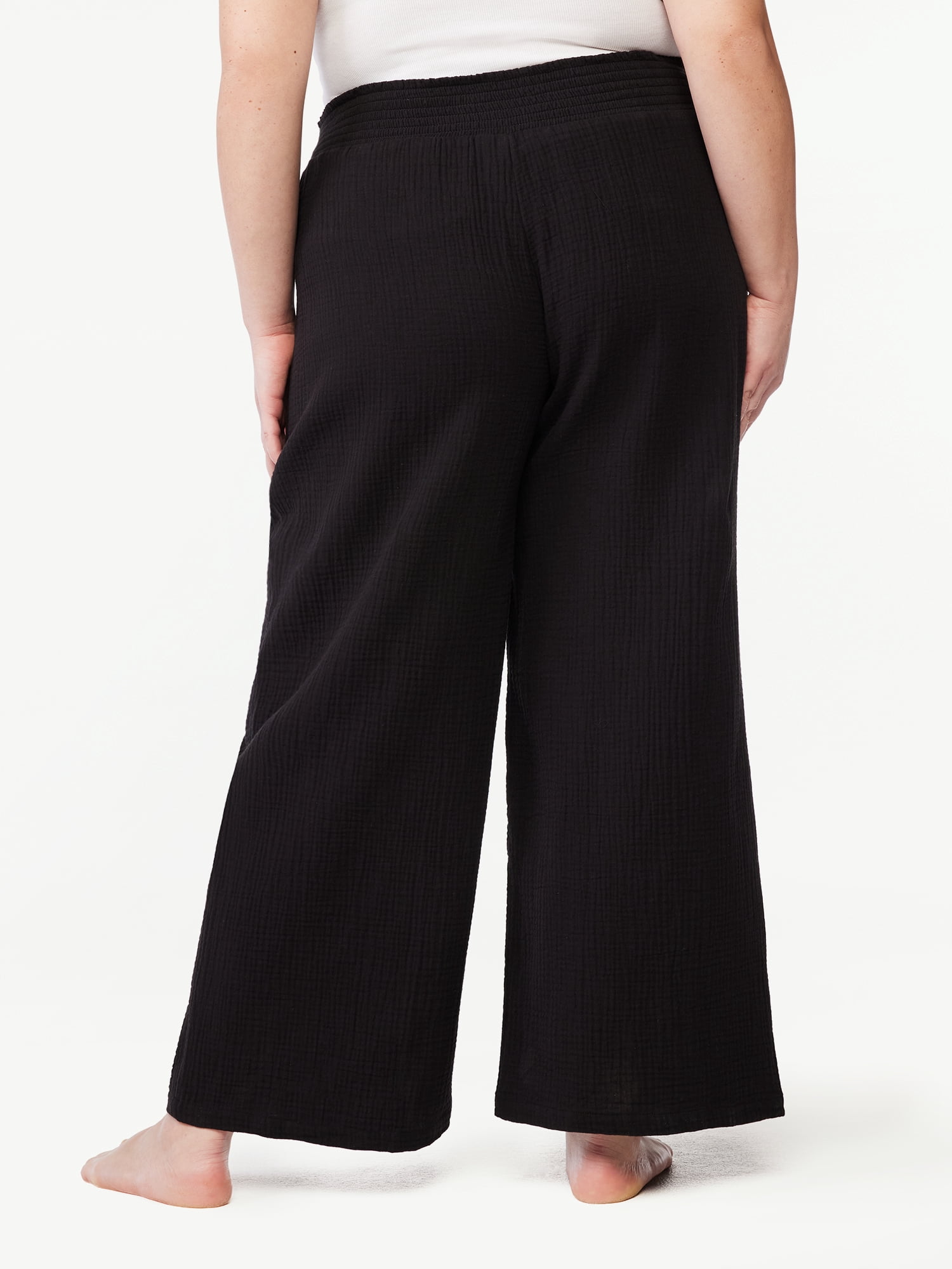 Joyspun Women's Gauze Sleep Pants, Sizes S to 3X