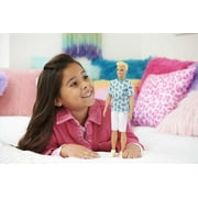 Barbie Fashionistas Ken Fashion Doll #211 with Blonde Hair, Blue Cactus Tee, White Shorts and Sneakers