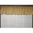 thumbnail image 2 of faux burlap window valance 58 wide light gold, 2 of 2