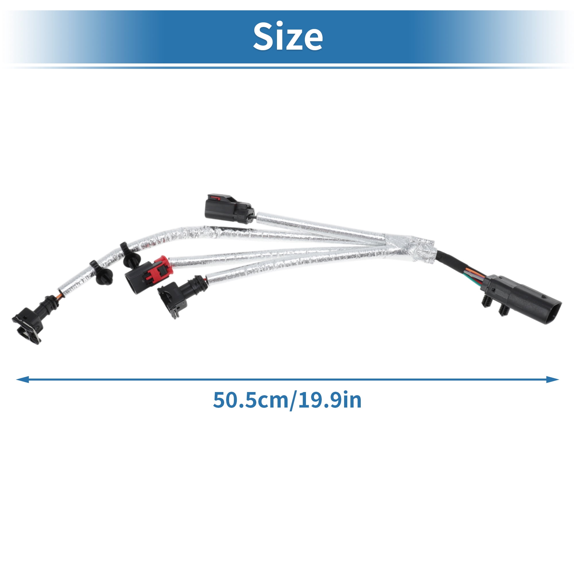 Unique Bargains No.5148105AH/05148105AH Knock Oil Pressure Temperature Temp Sensor Wiring Harness for Dodge Durango 3.6 11-15 for Dodge Charger 3.6 11-16 for Dodge Challenger 3.6 11-15