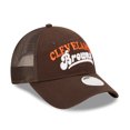thumbnail image 3 of Women's New Era   Brown Cleveland Browns Team Trucker 9FORTY Snapback Hat, 3 of 6
