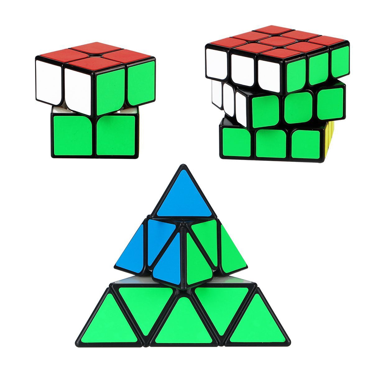 YJ YuLong 3x3 Magic Cube Classic Twist Puzzle Fancy Toy Transparent Multi-color 