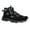 Black-Grey, variant on Men’s Leather Work Sneakers Waterproof Lightweight Trainers for Hiking Black-Grey 11