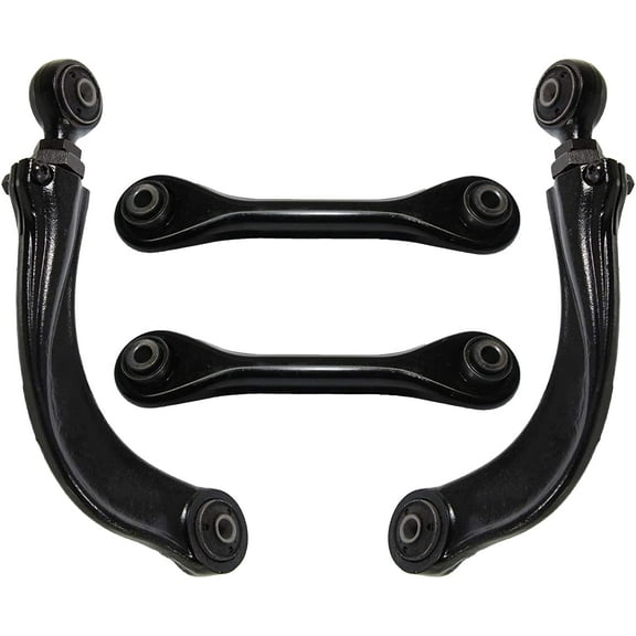Detroit Axle - 4pc Rear End Control Arms for Ford C-Max Focus Mazda 3 5 Volvo C30 C70 S40 V50, 4 Upper and Lower Control Arms Replacement