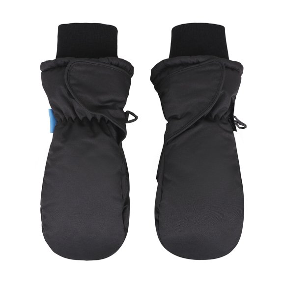 SimpliKids Children's Snow Sports 3M Thinsulate Waterproof Winter Ski Mittens,Toddler,Black