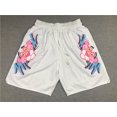 thumbnail image 1 of Miami Heat Retro Embroidered Zipper Pocket Shorts Basketball Pants Embroidered Shorts, 1 of 2