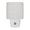 White, variant on Gray Grid LED Night Light, Minimalist White Grid Lines Plaid Scandinavian Rustic Night Lights plug into Wall with Smart Sensor Dusk to Dawn Sensor for Nursery Bedroom 2.95x4.5in