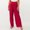 Wine wide leg high waisted pants a1, variant on Cagogo Women Wide Leg High Waisted Pleated Casual Loose Long Pants Trousers Travel Summer Flowy Beach Lounge Palazzo Fashion Clothes, Black 2XL